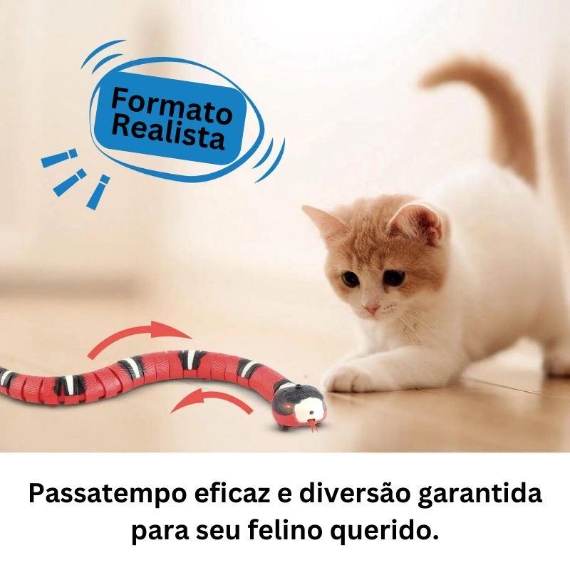 Cobrinha de Brinquedo para Gatos ToySnake™ - DescontosCentral