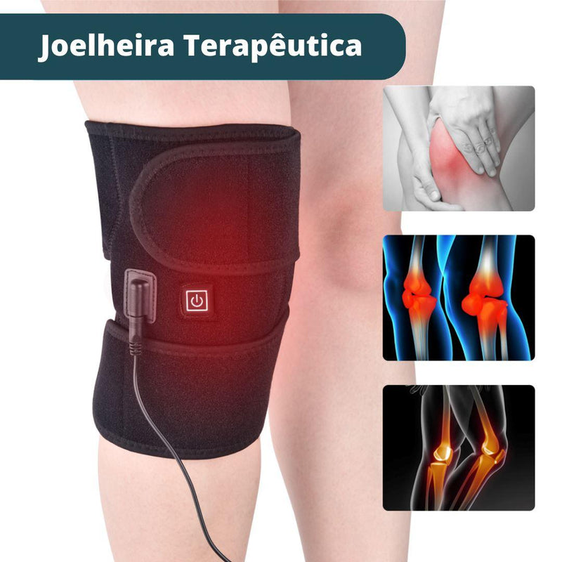 Joelheira Terapêutica Com Aquecimento - DescontosCentral