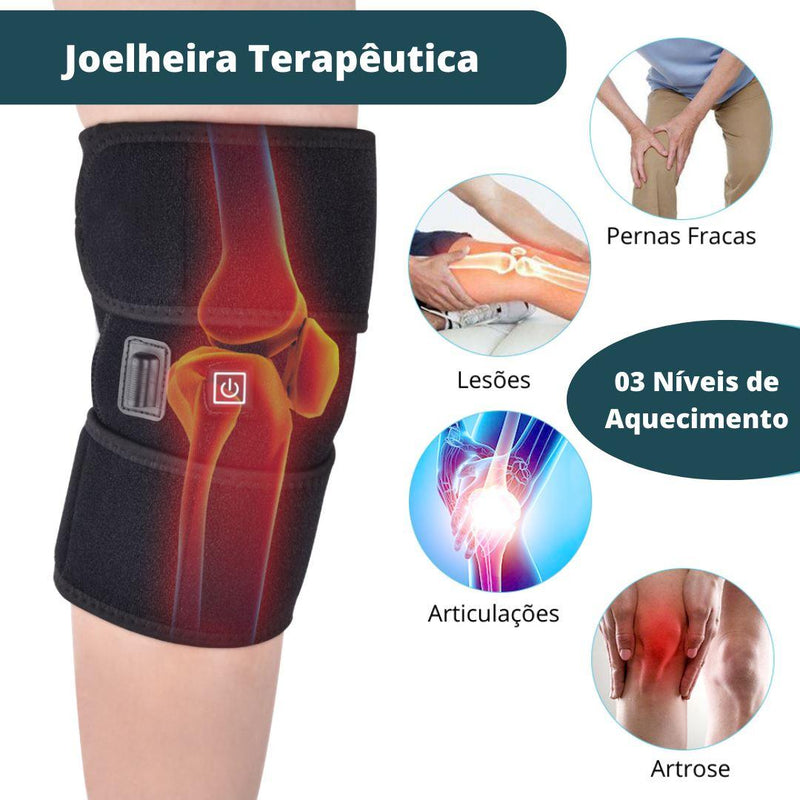 Joelheira Terapêutica Com Aquecimento - DescontosCentral