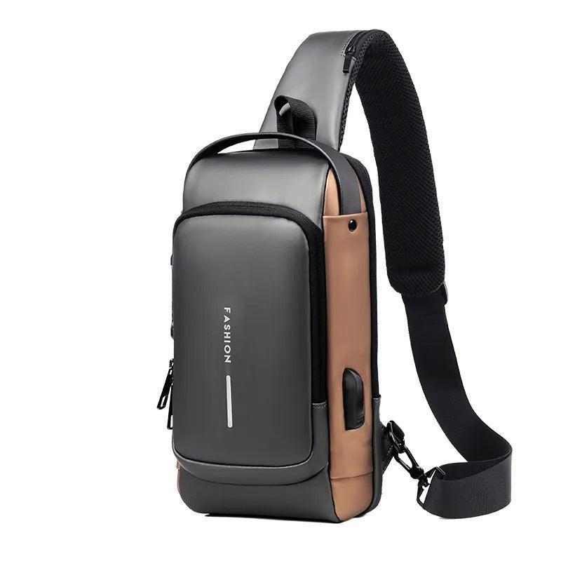 Mochila anti roubo impermeável com trava e USB - DescontosCentral