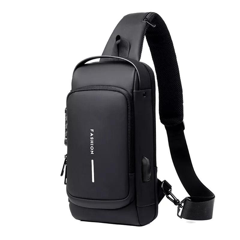 Mochila anti roubo impermeável com trava e USB - DescontosCentral