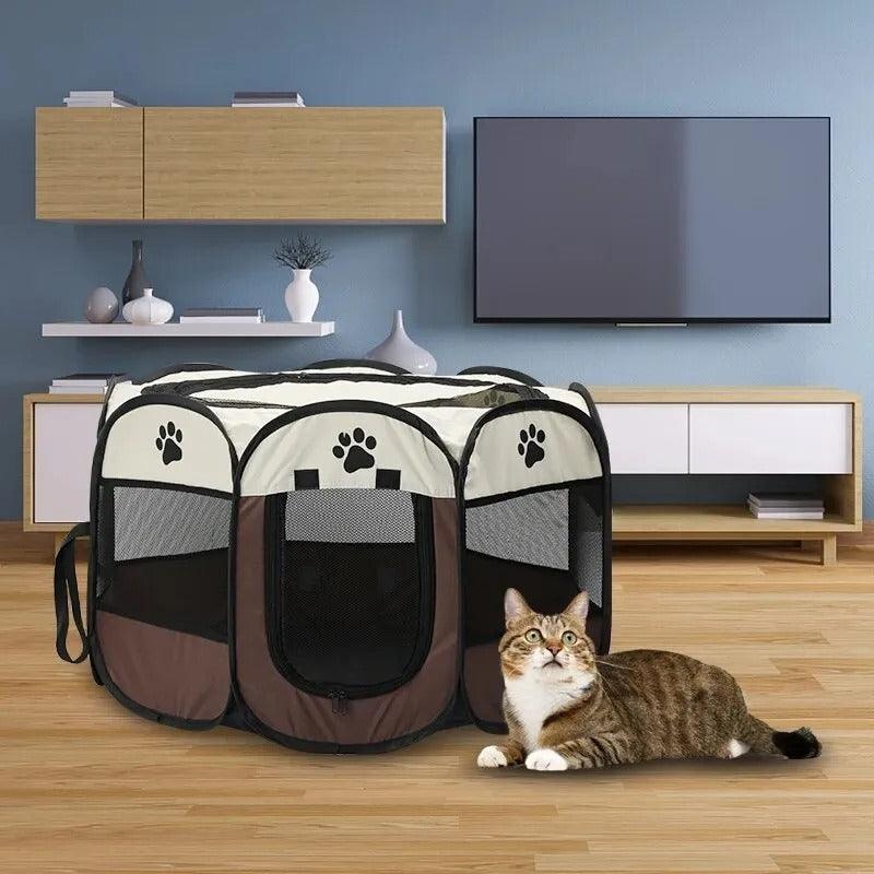 Tenda portátil dobrável para animais de estimação - DescontosCentral